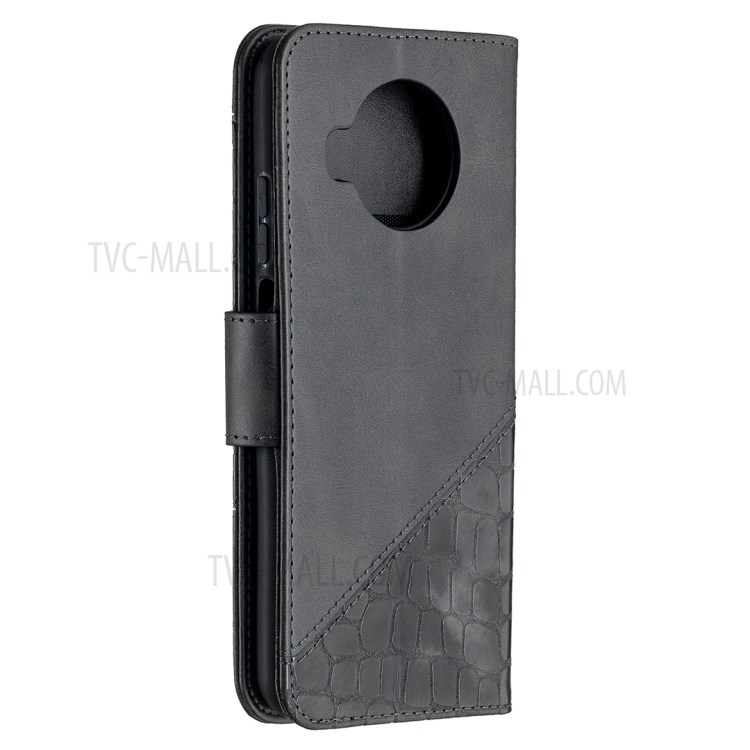 BF04 Splicing Crocodile Texture Wallet Stand Leather Case for Xiaomi Mi 10T Lite 5G - Black-3