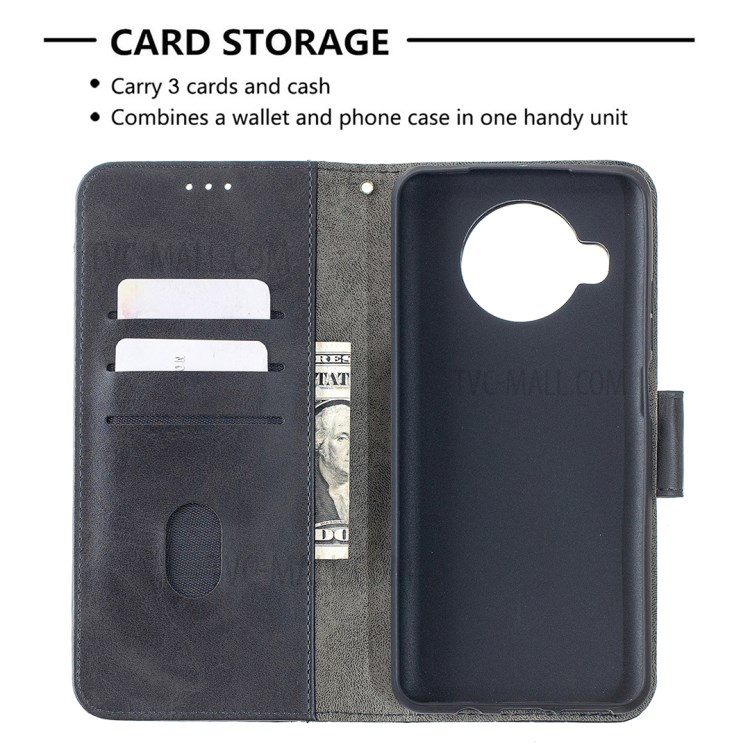 BF04 Splicing Crocodile Texture Wallet Stand Leather Case for Xiaomi Mi 10T Lite 5G - Black-6