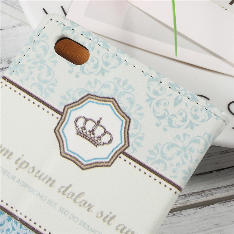 Pattern Printing Leather Magnetic Wallet Protective Shell for Xiaomi Mi 5c - Damask Flower-7