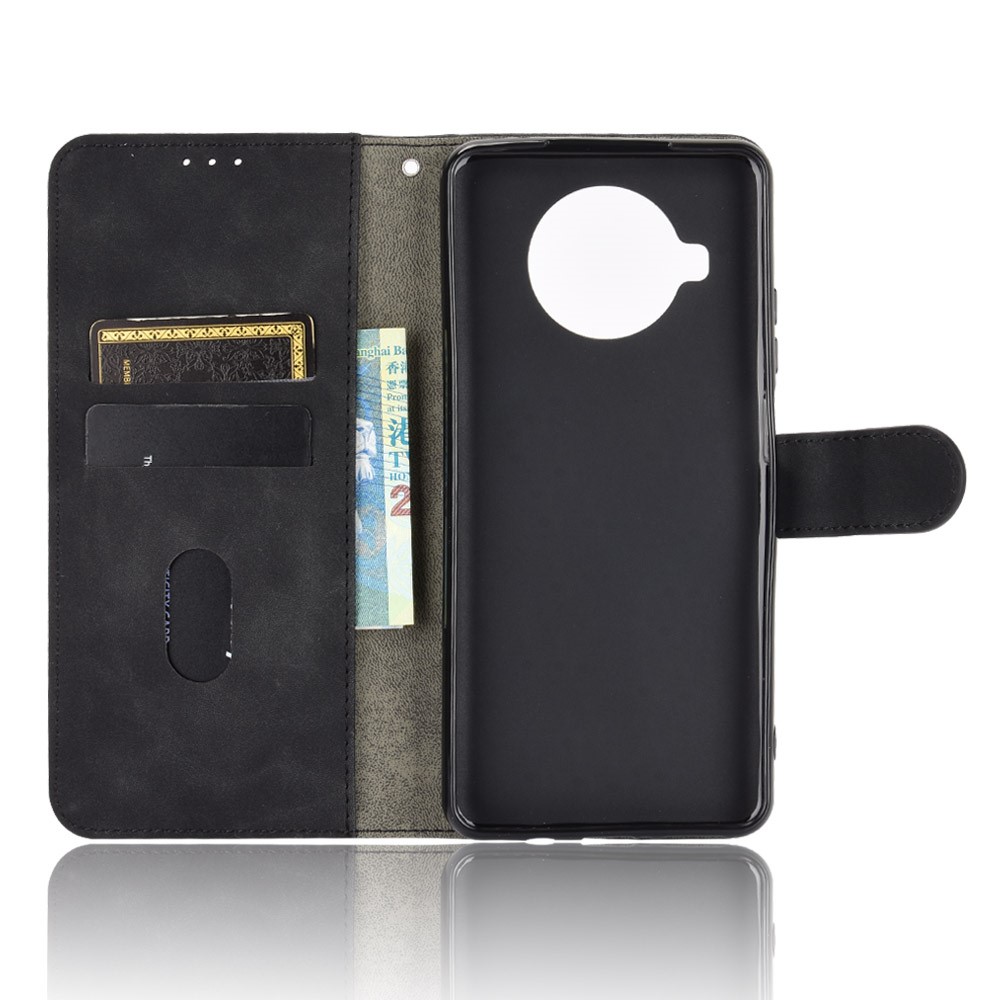 Skin-Touch PU Leather Flip Phone Wallet Case for Xiaomi Mi 10T Lite 5G/Redmi Note 9 Pro 5G/Mi 10i 5G - Black-3