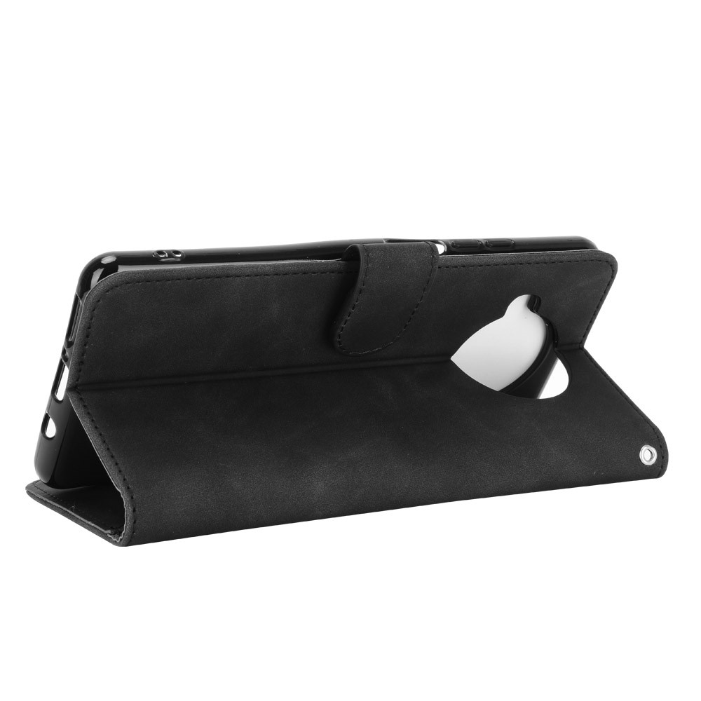 Skin-Touch PU Leather Flip Phone Wallet Case for Xiaomi Mi 10T Lite 5G/Redmi Note 9 Pro 5G/Mi 10i 5G - Black-5