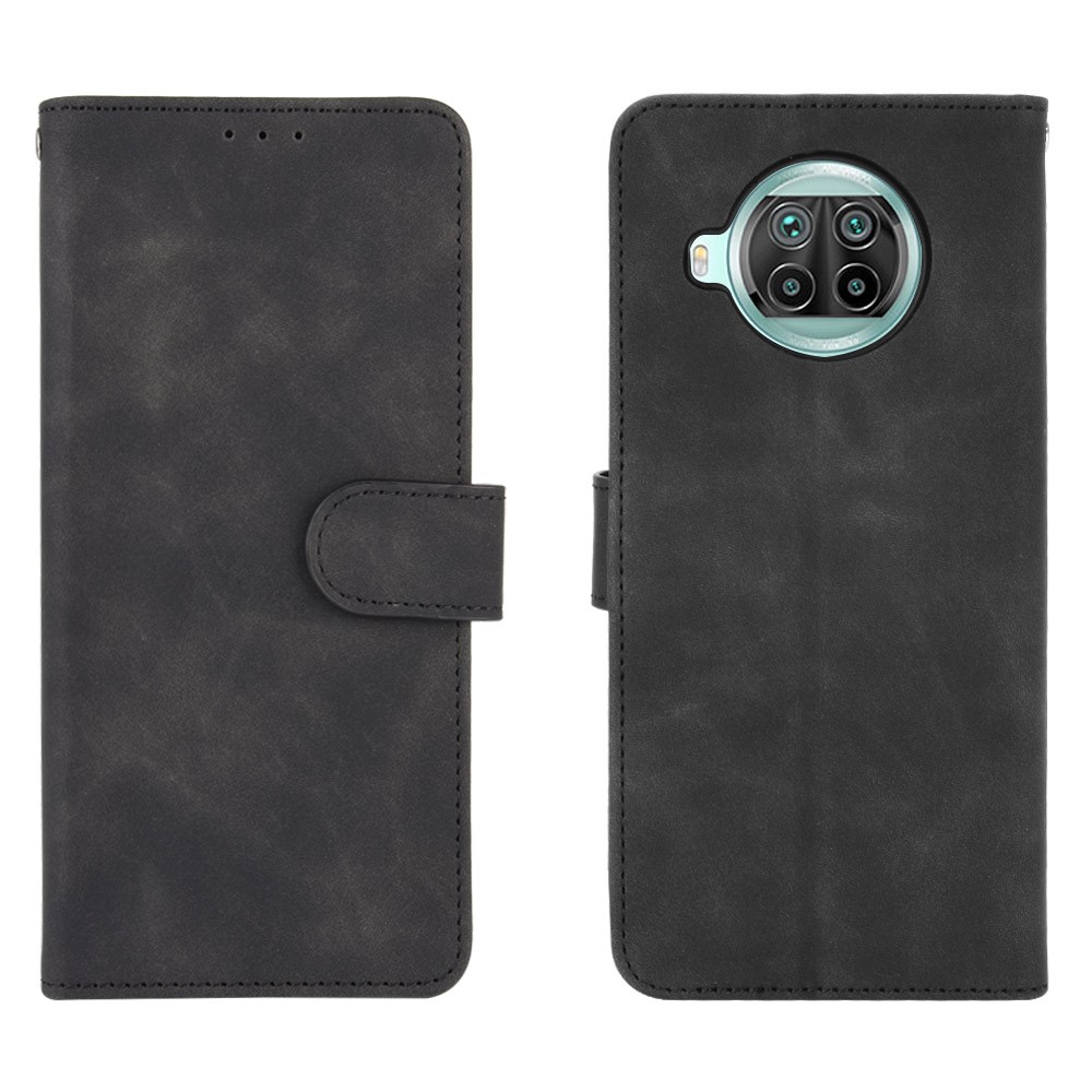 Skin-Touch PU Leather Flip Phone Wallet Case for Xiaomi Mi 10T Lite 5G/Redmi Note 9 Pro 5G/Mi 10i 5G - Black-7