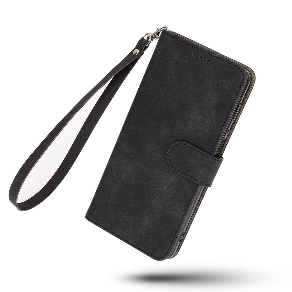 Skin-Touch PU Leather Flip Phone Wallet Case for Xiaomi Mi 10T Lite 5G/Redmi Note 9 Pro 5G/Mi 10i 5G - Black-8