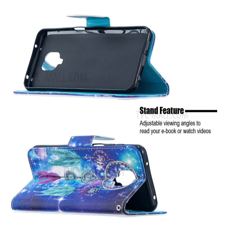 Pattern Printing Stand Protector for Xiaomi Redmi Note 9 Pro/9 Pro Max/9S Wallet Leather Cover - Dreamcatcher-6