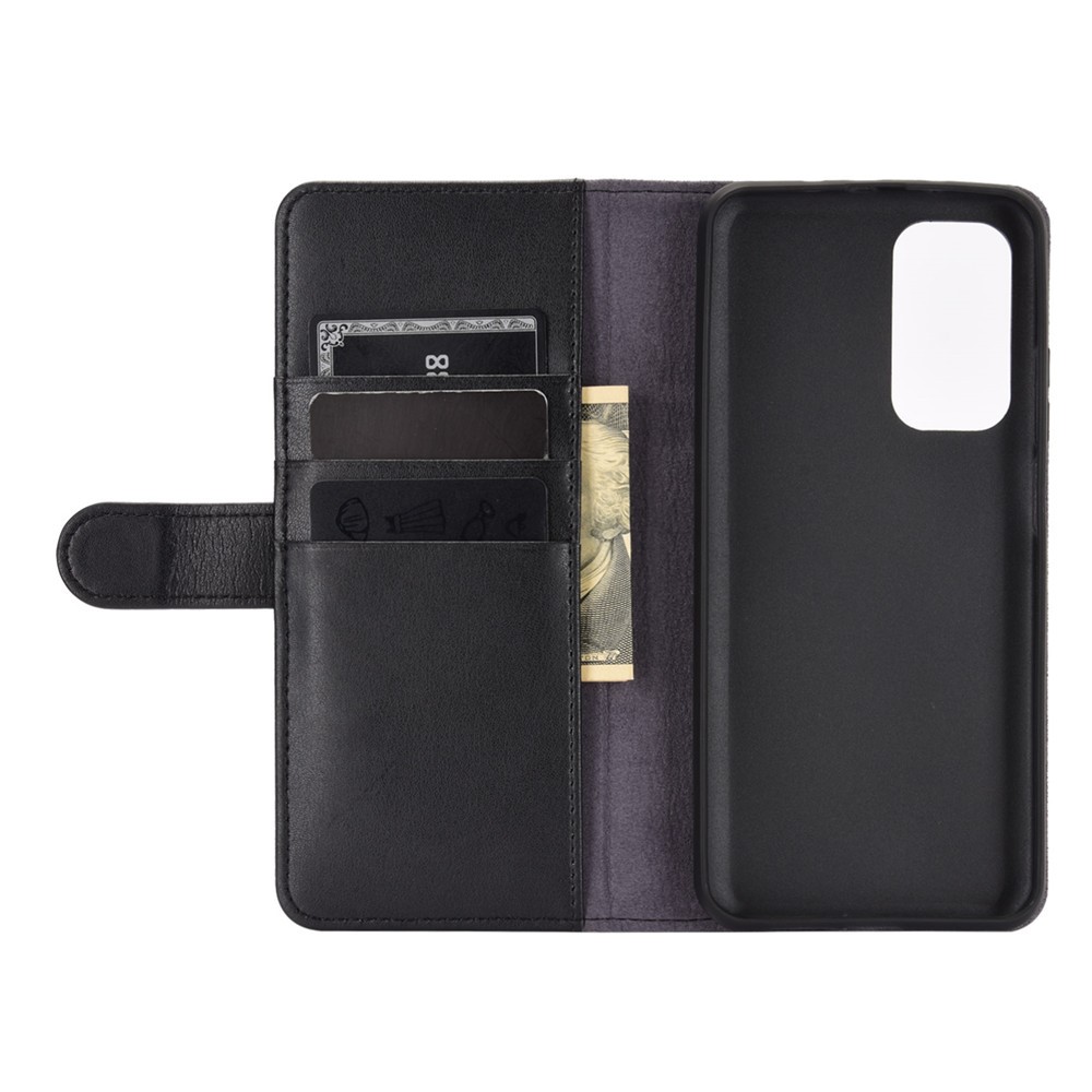 Shell Protetor De Telefone De Couro Dividido Para Xiaomi Mi 10T 5G / Mi 10t Pro 5g - Preto-5