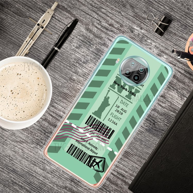 Creative Boarding Check TPU Back Phone Case for Xiaomi Mi 10T Lite 5G/Redmi Note 9 Pro 5G Protective Shell - NY-5