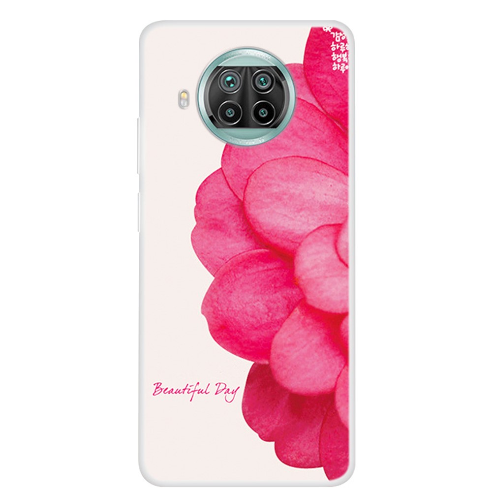 Musterdruck TPU-Telefon-Abdeckungsfall Für Xiaomi Mi 10T Lite 5G - Blume-1