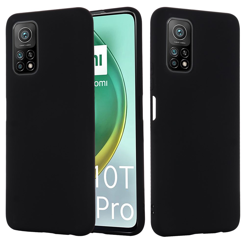 Liquid Silicone Super Slim Phone Protective Case for Xiaomi Mi 10T 5G/Mi 10T Pro 5G - Black-2
