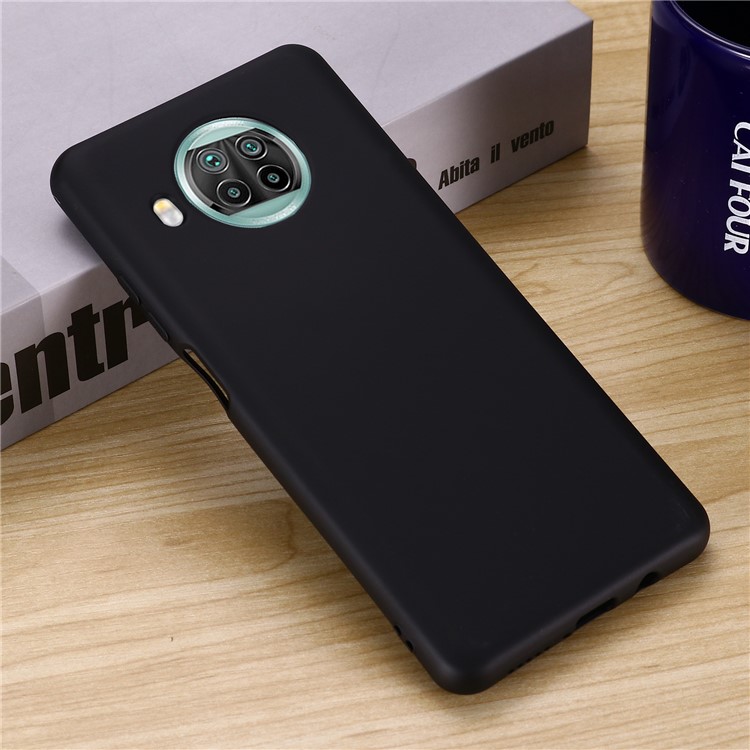 Liquid Silicone Plain Phone Protective Casing with Strap for Xiaomi Mi 10T Lite 5G - Black-6