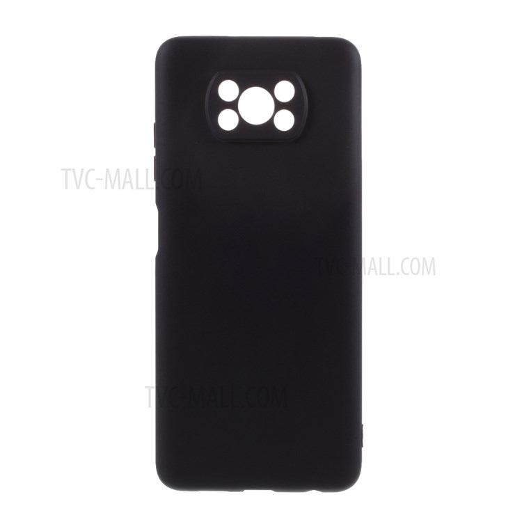 Solid Color Candy TPU Shell with Lanyard for Xiaomi Poco X3/Poco X3 NFC Phone Case - Black-7
