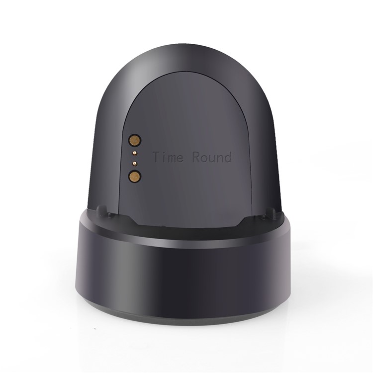 For Pebble Time Round Charger Charging Dock Station Cradle Holder - Black-2