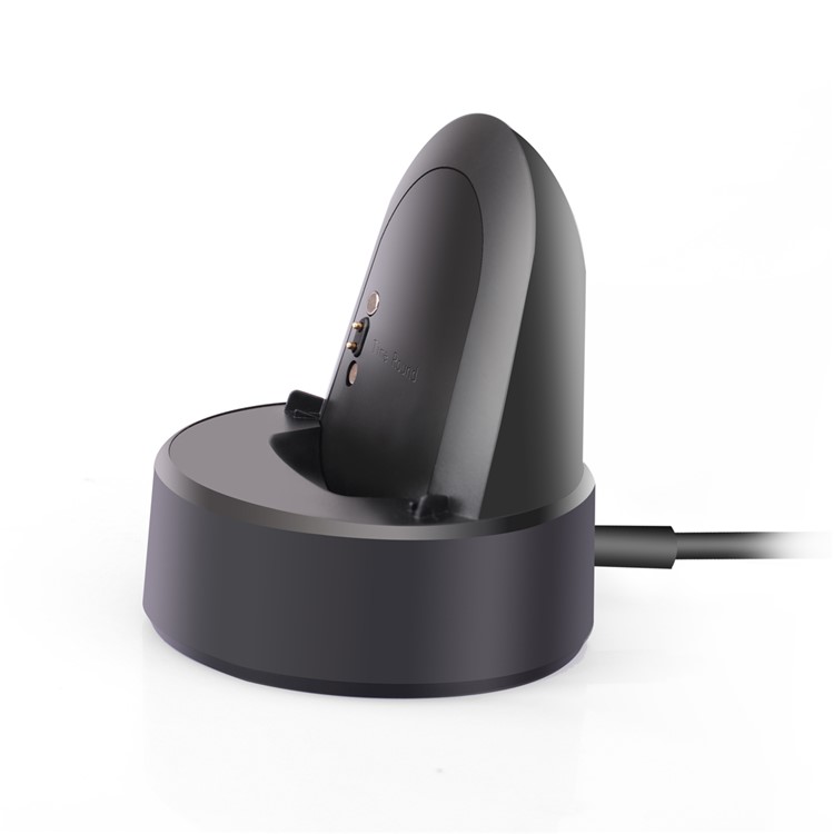 For Pebble Time Round Charger Charging Dock Station Cradle Holder - Black-3