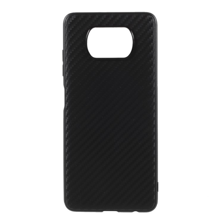 Phone Cover for Xiaomi Poco X3/Poco X3 NFC Carbon Fiber TPU Case-1