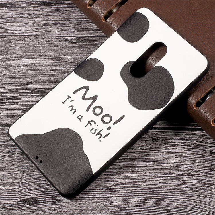 Embossment Printing Pattern TPU Mobile Phone Case for Xiaomi Redmi Note 4X - Moo! I'm a Fish-1