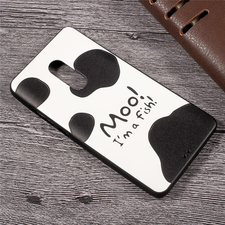 Embossment Printing Pattern TPU Mobile Phone Case for Xiaomi Redmi Note 4X - Moo! I'm a Fish-2
