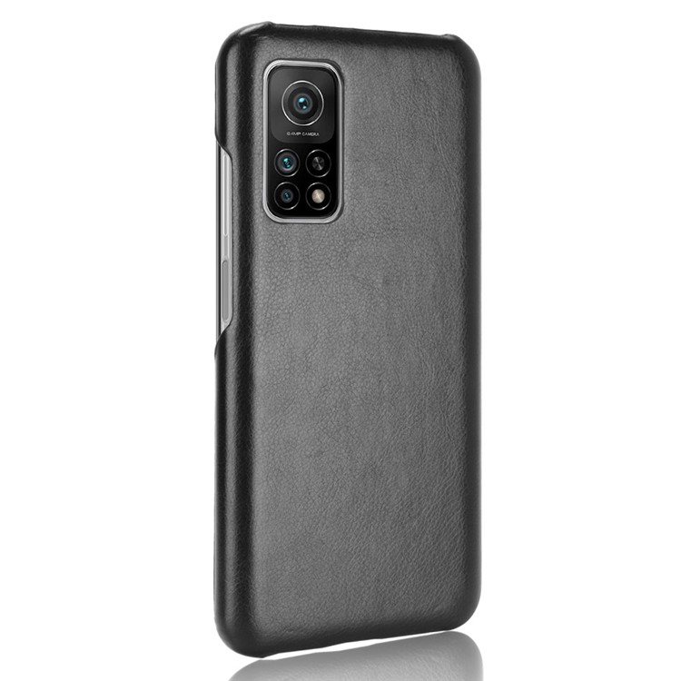 Litchi Texture PU Leather Coated PC Mobile Casing for Xiaomi Mi 10T 5G / Mi 10T Pro 5G / Redmi K30S - Black-3