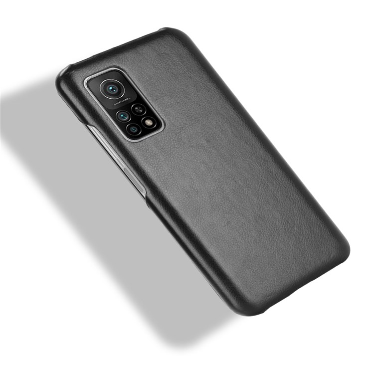 Litchi Texture PU Leather Coated PC Mobile Casing for Xiaomi Mi 10T 5G / Mi 10T Pro 5G / Redmi K30S - Black-4