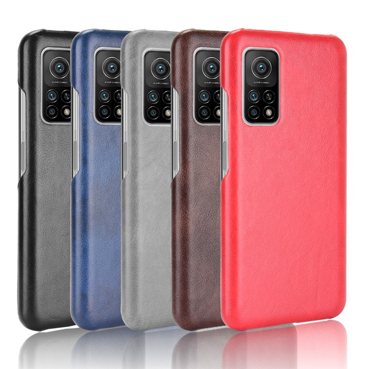 Litchi Texture PU Leather Coated PC Mobile Casing for Xiaomi Mi 10T 5G / Mi 10T Pro 5G / Redmi K30S - Black-6