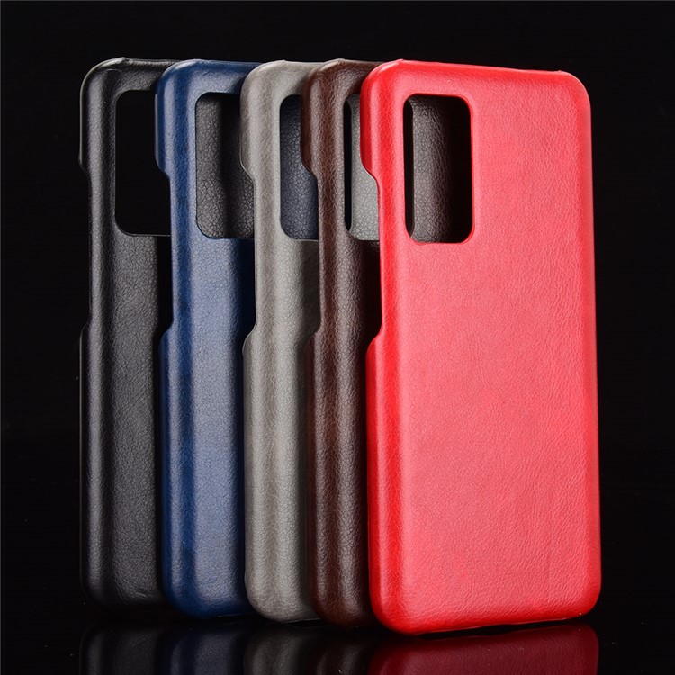 Litchi Texture PU Leather Coated PC Mobile Casing for Xiaomi Mi 10T 5G / Mi 10T Pro 5G / Redmi K30S - Black-7