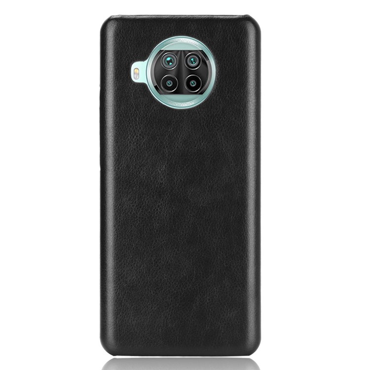 Litchi Texture PU Leather Coated PC Mobile Casing for Xiaomi Mi 10T Lite 5G / Redmi Note 9 Pro 5G - Black-2
