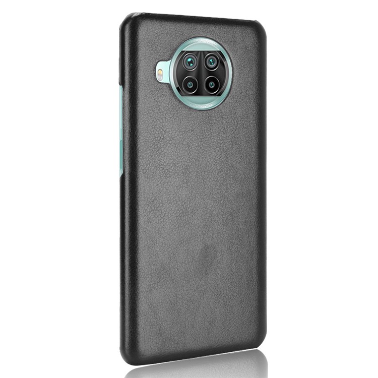 Litchi Texture PU Leather Coated PC Mobile Casing for Xiaomi Mi 10T Lite 5G / Redmi Note 9 Pro 5G - Black-3