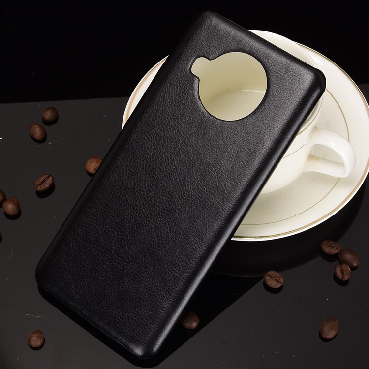 Litchi Texture PU Leather Coated PC Mobile Casing for Xiaomi Mi 10T Lite 5G / Redmi Note 9 Pro 5G - Black-5