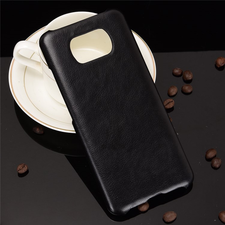 Litchi Texture PU Leather Coated PC Mobile Casing for Xiaomi Poco X3 NFC / Poco X3 - Black-5