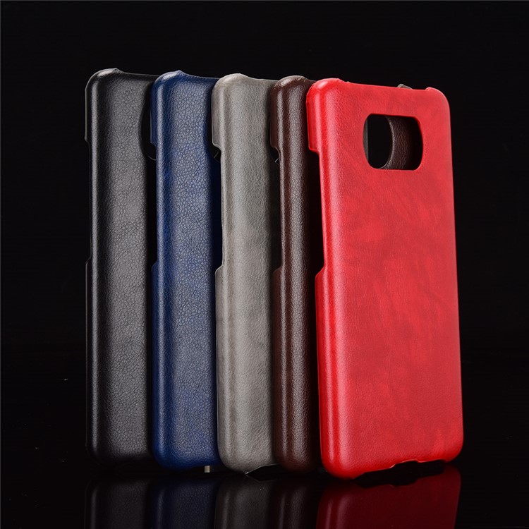 Litchi Texture PU Leather Coated PC Mobile Casing for Xiaomi Poco X3 NFC / Poco X3 - Black-7