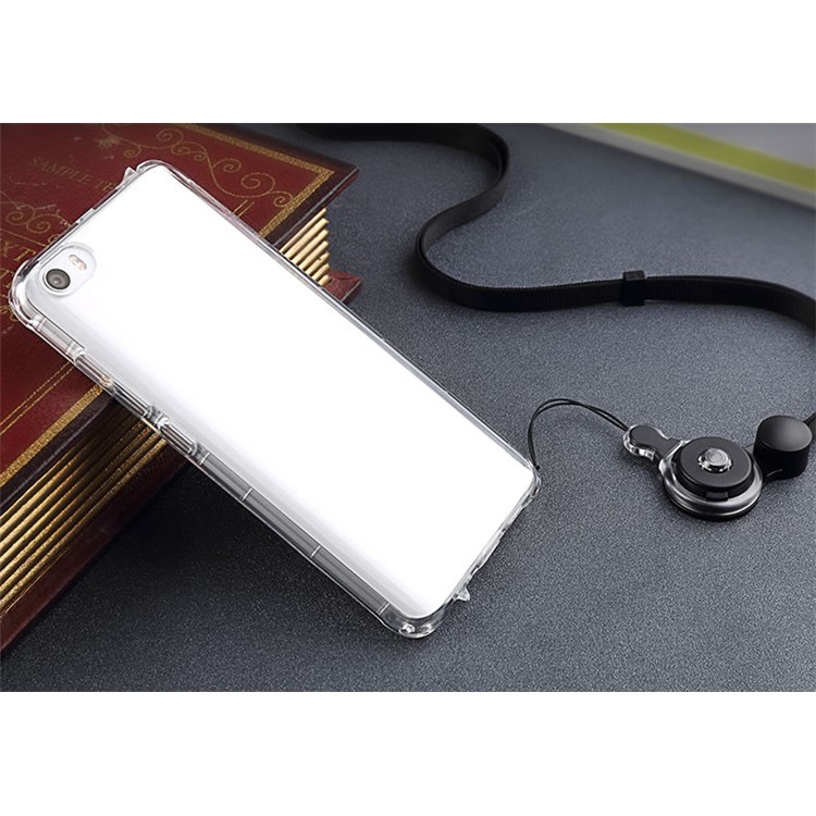 BOW Drop-Proof Clear Soft TPU Shell Cover Case for Xiaomi Mi 5-12