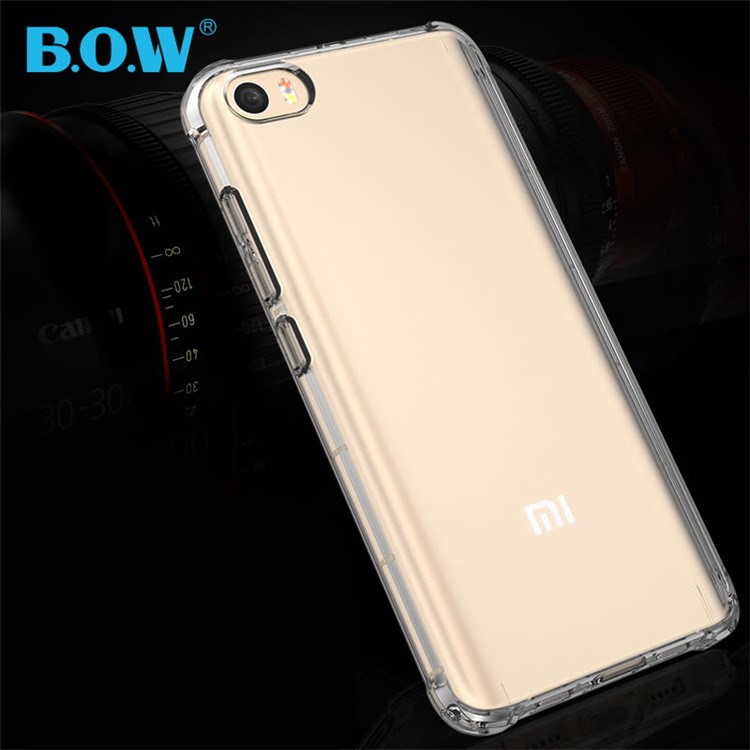 BOW Drop-Proof Clear Soft TPU Shell Cover Case for Xiaomi Mi 5-2