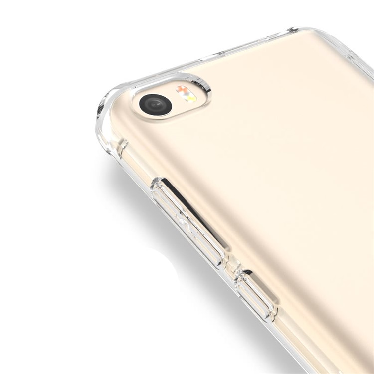 BOW Drop-Proof Clear Soft TPU Shell Cover Case for Xiaomi Mi 5-4