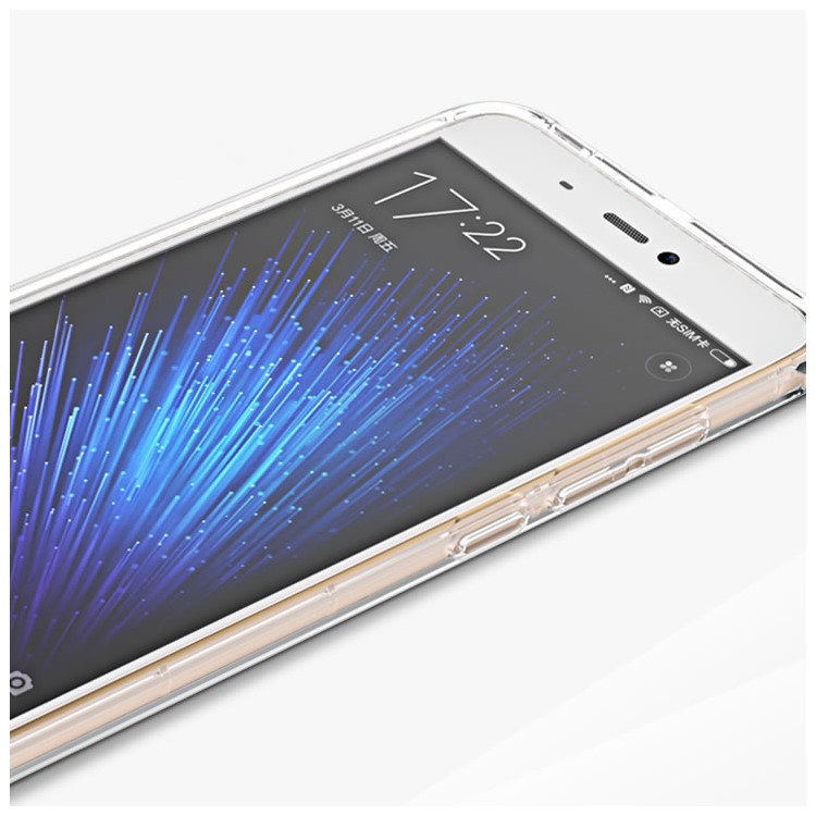 BOW Drop-Proof Clear Soft TPU Shell Cover Case for Xiaomi Mi 5-8
