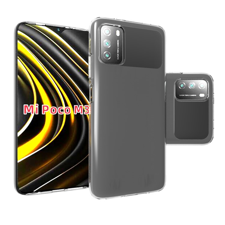 10Pcs/Pack Protective Case Watermark Resistant Flexible TPU Cover for Xiaomi Poco M3-2