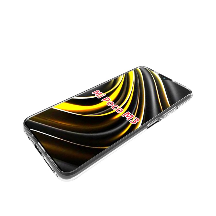 10Pcs/Pack Protective Case Watermark Resistant Flexible TPU Cover for Xiaomi Poco M3-6