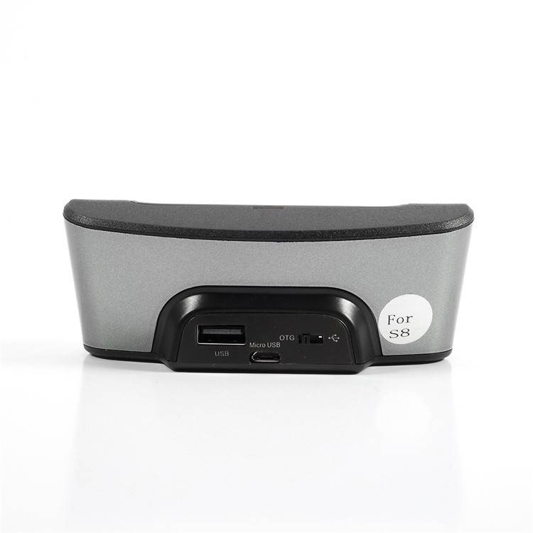Desktop USB OTG Cradle Data Sync Charging Dock Stand Holder for Samsung Galaxy S8 SM-G950 - Grey-2