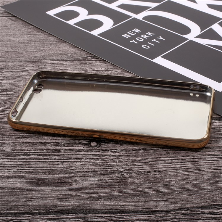 Leather Coated TPU Plated Cover for Xiaomi Mi 5c - Black-5