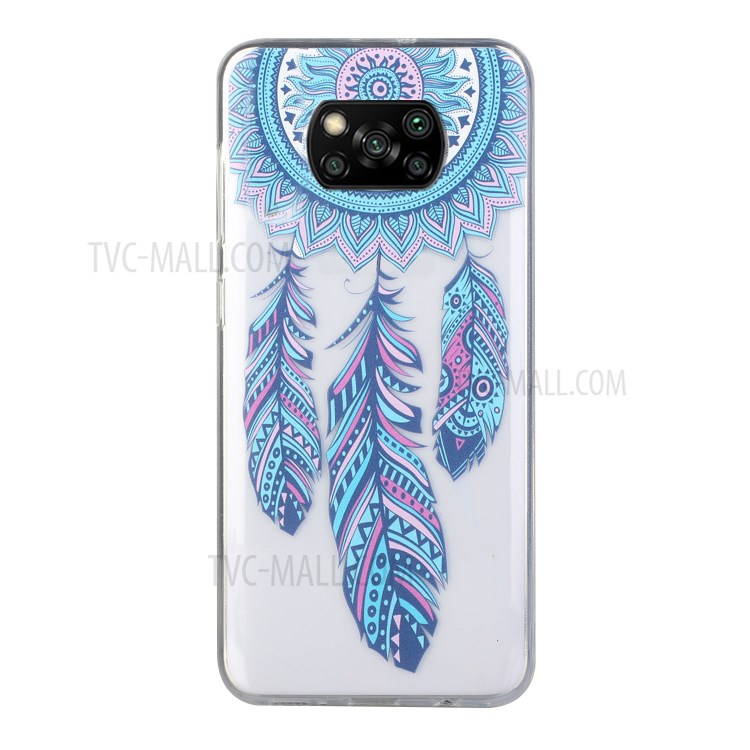Pattern Printing TPU Phone Case Clear Phone Shell for Xiaomi Poco X3 NFC / Poco X3 - Dream Catcher-1
