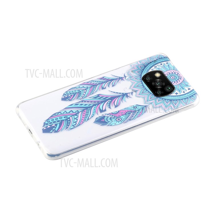 Pattern Printing TPU Phone Case Clear Phone Shell for Xiaomi Poco X3 NFC / Poco X3 - Dream Catcher-2