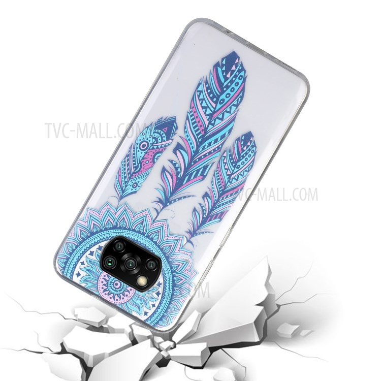 Pattern Printing TPU Phone Case Clear Phone Shell for Xiaomi Poco X3 NFC / Poco X3 - Dream Catcher-3