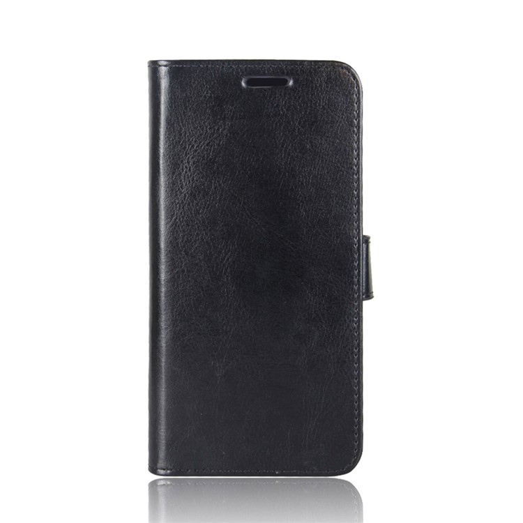 Crazy Horse Texture Leather Stand Wallet Protective Shell for Xiaomi Poco M3 - Black-3