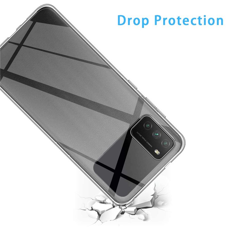 Anti-fingerprint TPU Case for Xiaomi Poco M3 See-through Clear Soft Cover-3