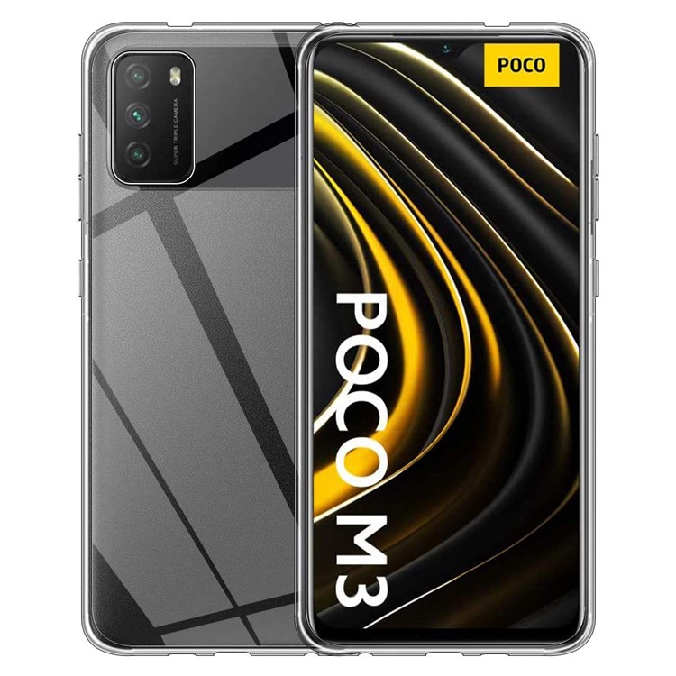 Anti-fingerprint TPU Case for Xiaomi Poco M3 See-through Clear Soft Cover-7