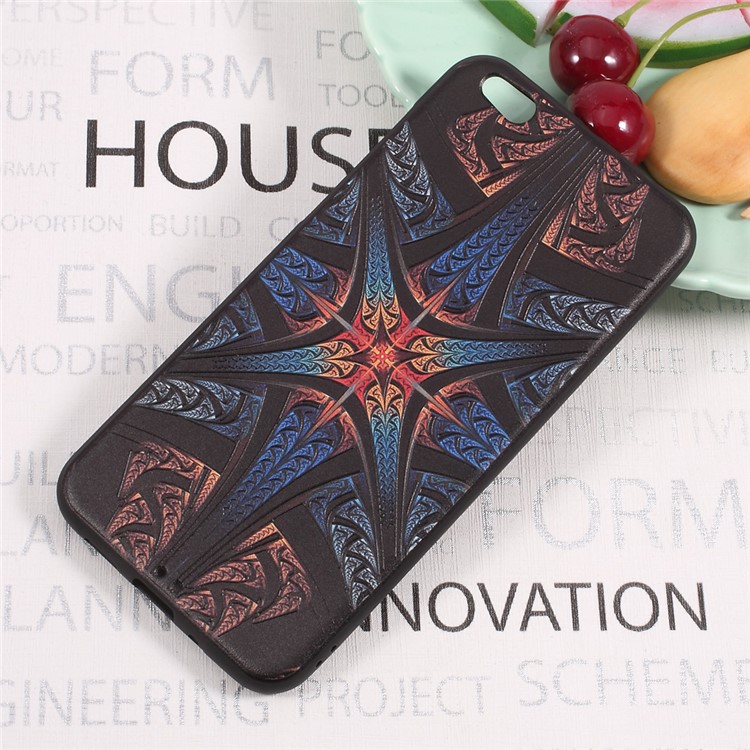 Embossed Pattern TPU Back Phone Case for Xiaomi Mi 5c - Colorized Pattern-1