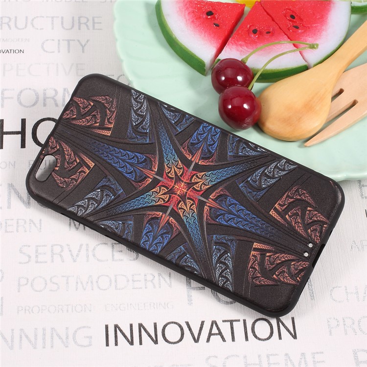 Embossed Pattern TPU Back Phone Case for Xiaomi Mi 5c - Colorized Pattern-3