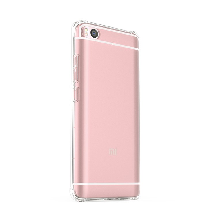 BOW Drop-Proof Clear Soft TPU Back Phone Shell for Xiaomi Mi 5s - Transparent-3