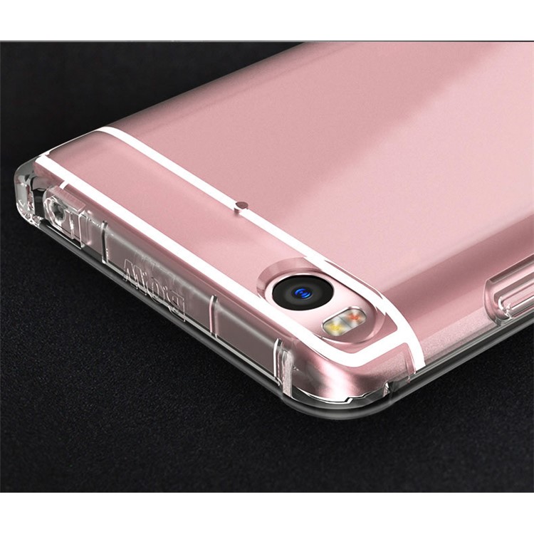 BOW Drop-Proof Clear Soft TPU Back Phone Shell for Xiaomi Mi 5s - Transparent-8