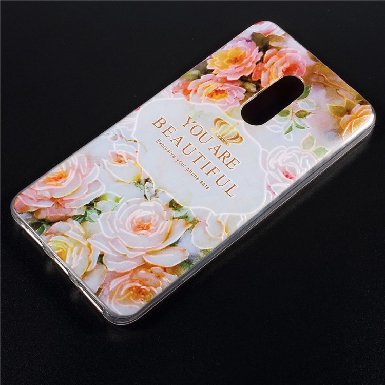 Embossed Pattern TPU Mobile Phone Shell for Xiaomi Redmi Note 4 - You Are Beautiful-1