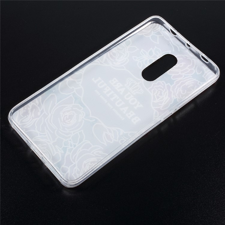Embossed Pattern TPU Mobile Phone Shell for Xiaomi Redmi Note 4 - You Are Beautiful-2