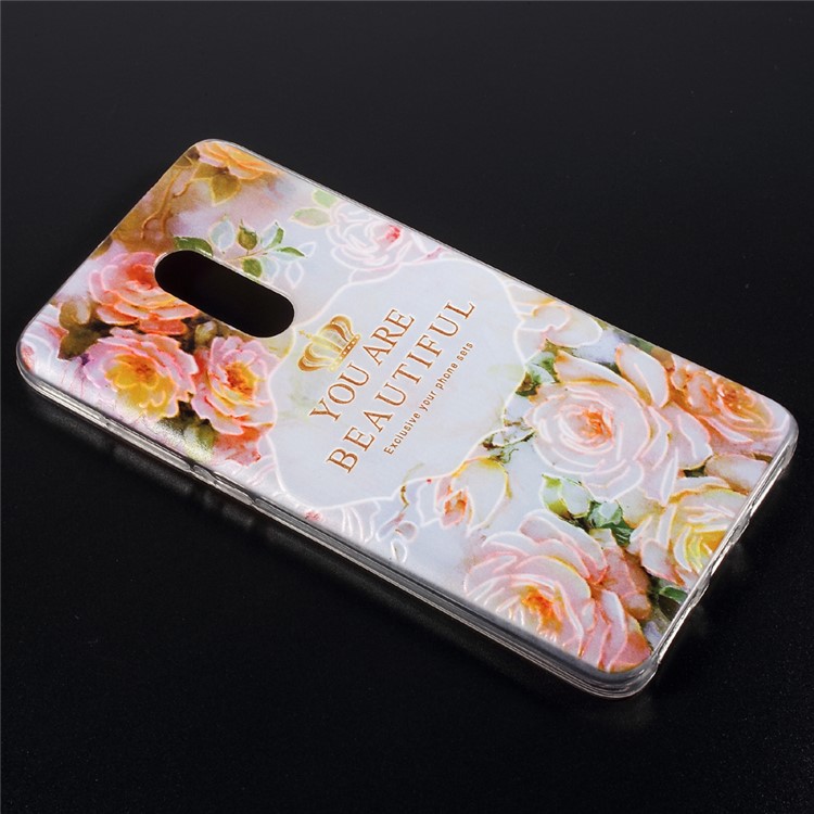 Embossed Pattern TPU Mobile Phone Shell for Xiaomi Redmi Note 4 - You Are Beautiful-3