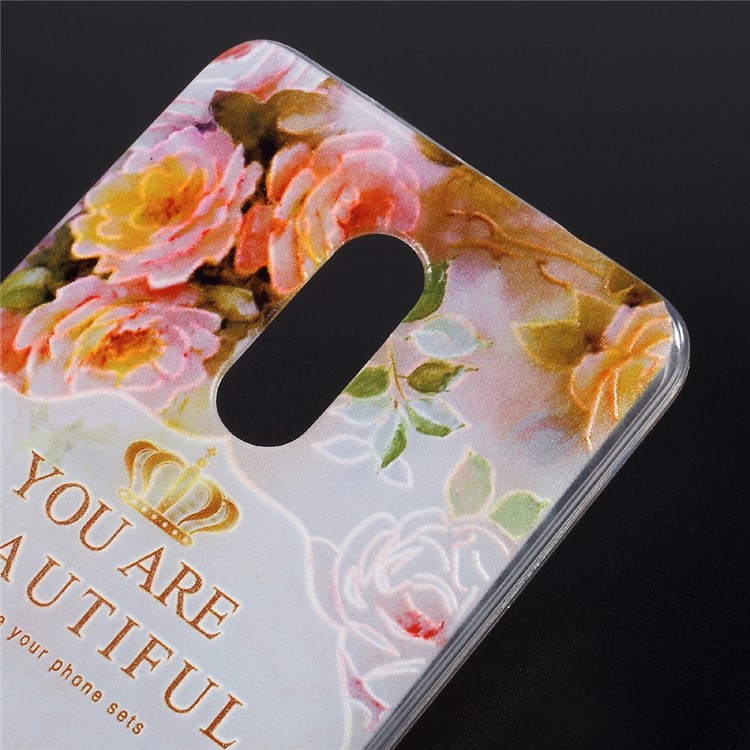 Embossed Pattern TPU Mobile Phone Shell for Xiaomi Redmi Note 4 - You Are Beautiful-4